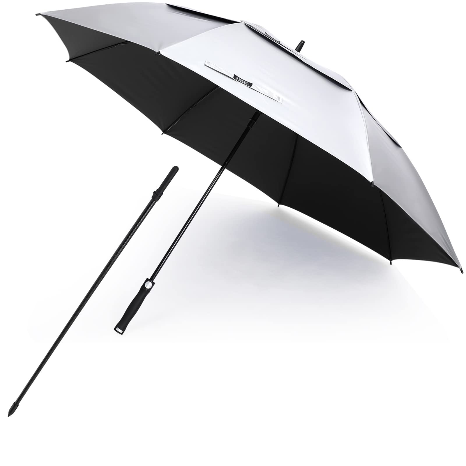 G4Free UV Golf Beach Umbrella 68”Auto Open Extra Large Sun Shade Umbrellas