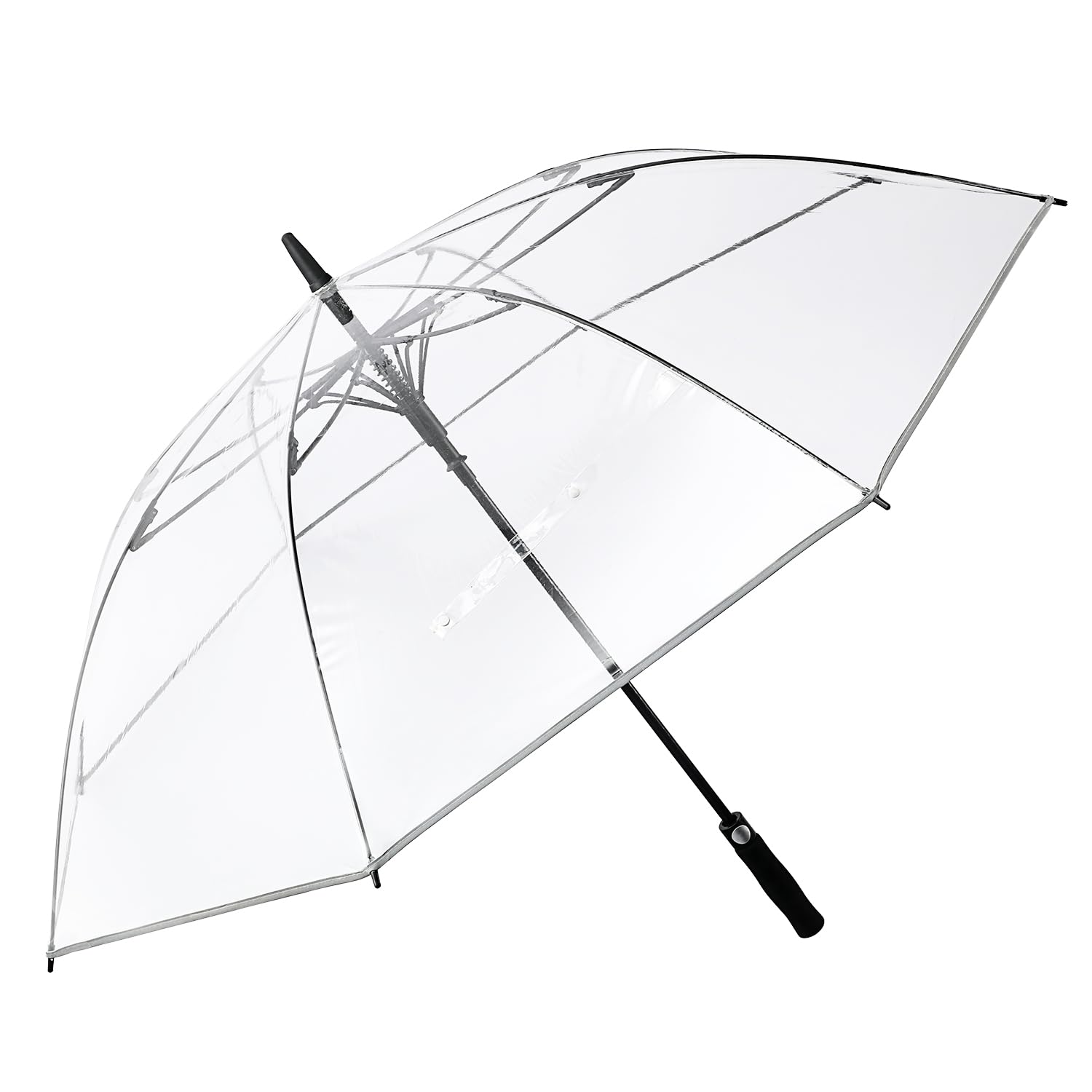 G4Free Clear Golf Umbrella Transparent Auto Open Large Stick Umbrella Oversized Windproof Waterproof with Sleeve for Women Men