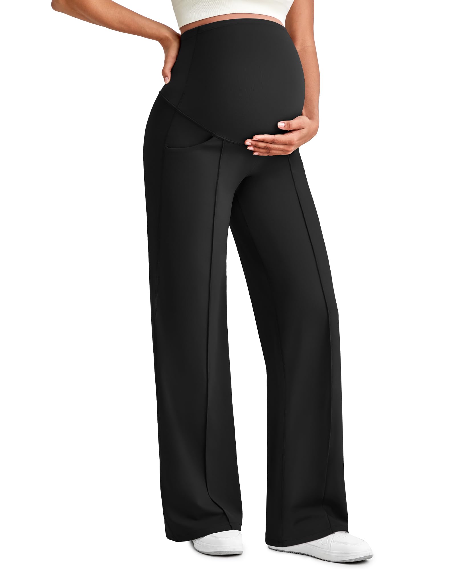 G4Free EverGoing Maternity Dress Pants Pregnancy Trousers Over the Belly