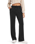G4Free Smoofit Wide Leg Sweatpants Drawcord High Waist with Pockets