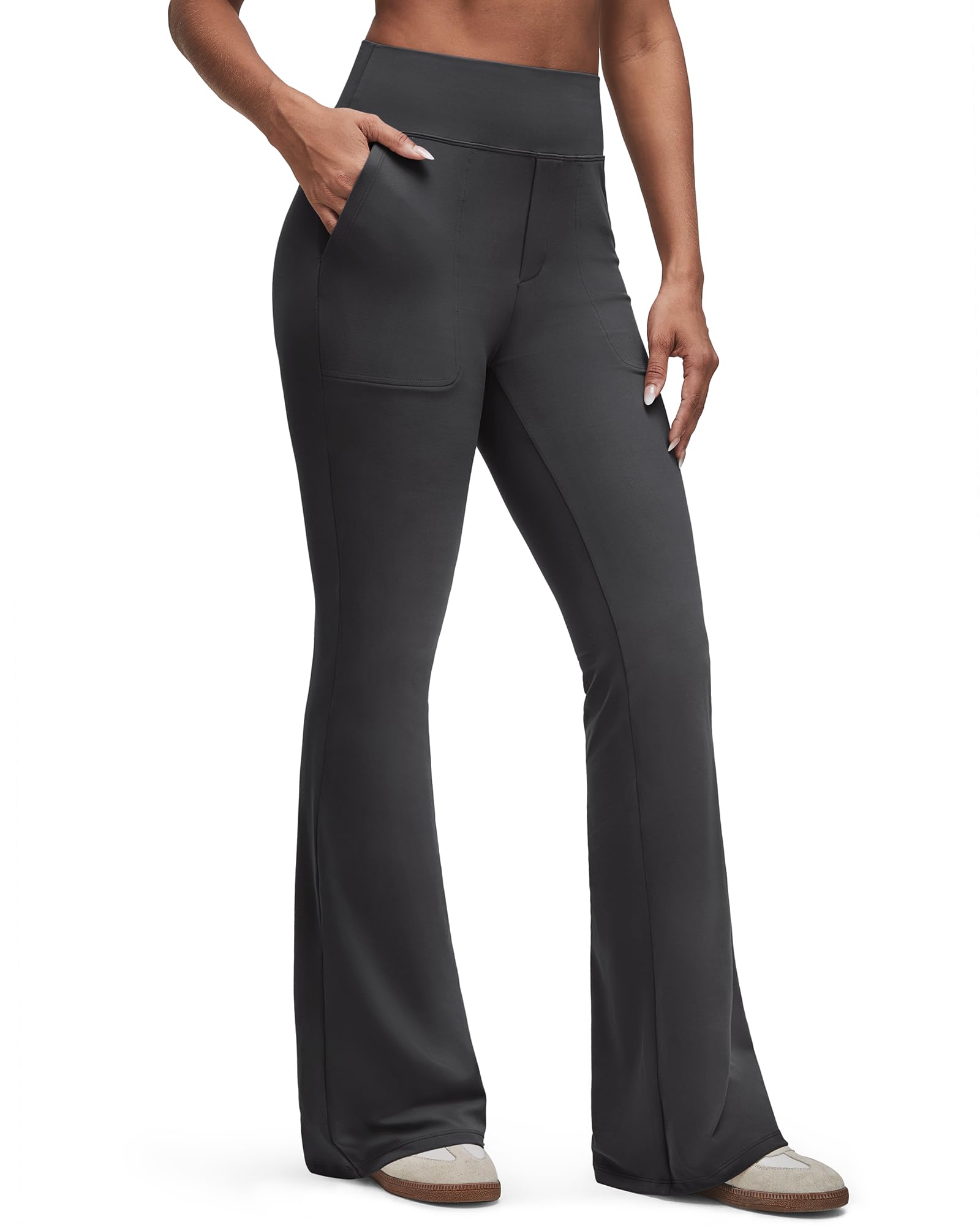 G4Free BareFeel Flare Yoga Pants Women High Waisted Bootcut Leggings Casual