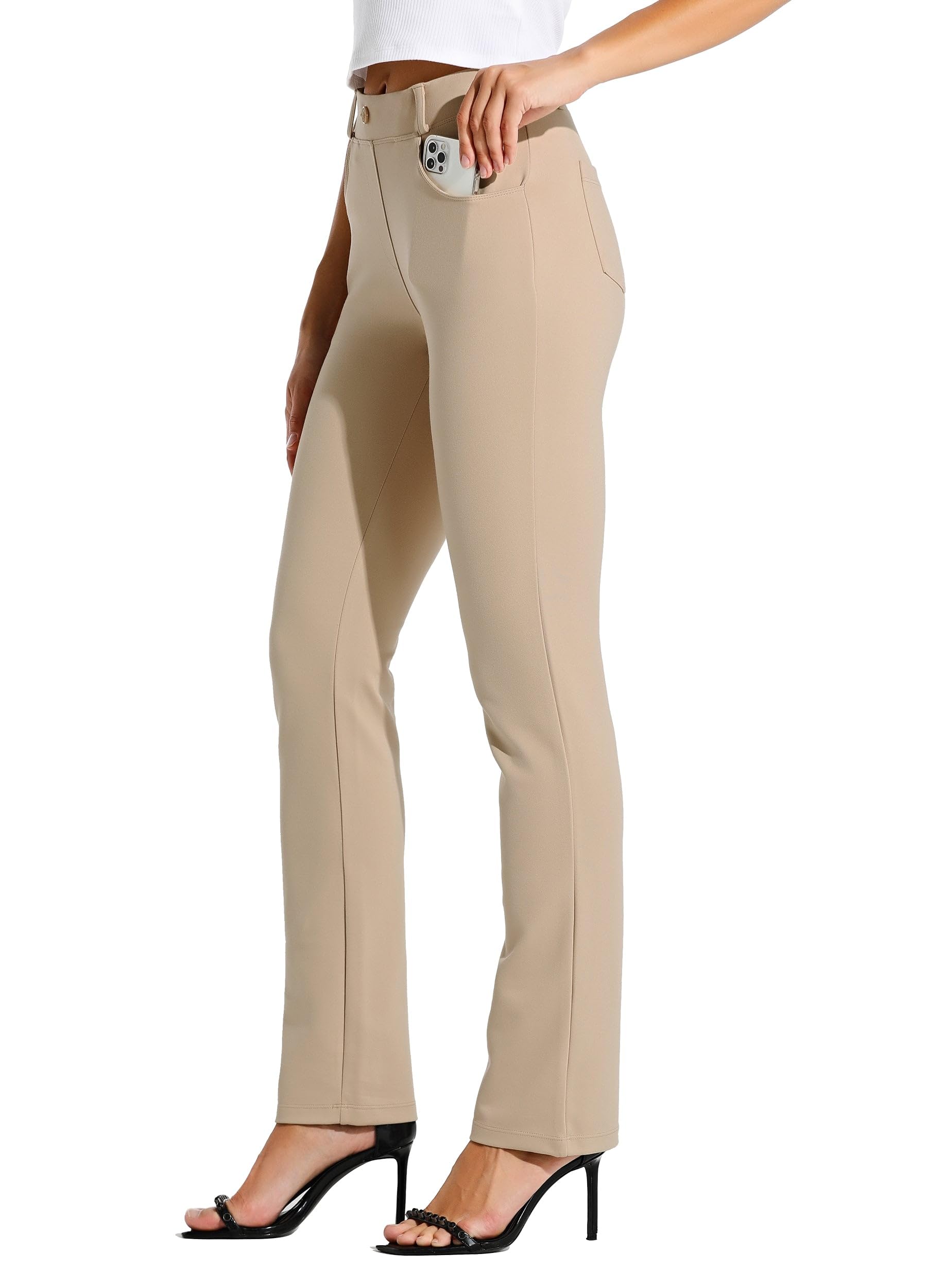 Willit Women's Yoga Dress Pants Straight Leg 28"/29"/30"/31"/33"