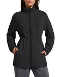 G4Free Smoofit Modal Soft Women's Zip Up Long Jacket Cinch Waist Sweatshirt
