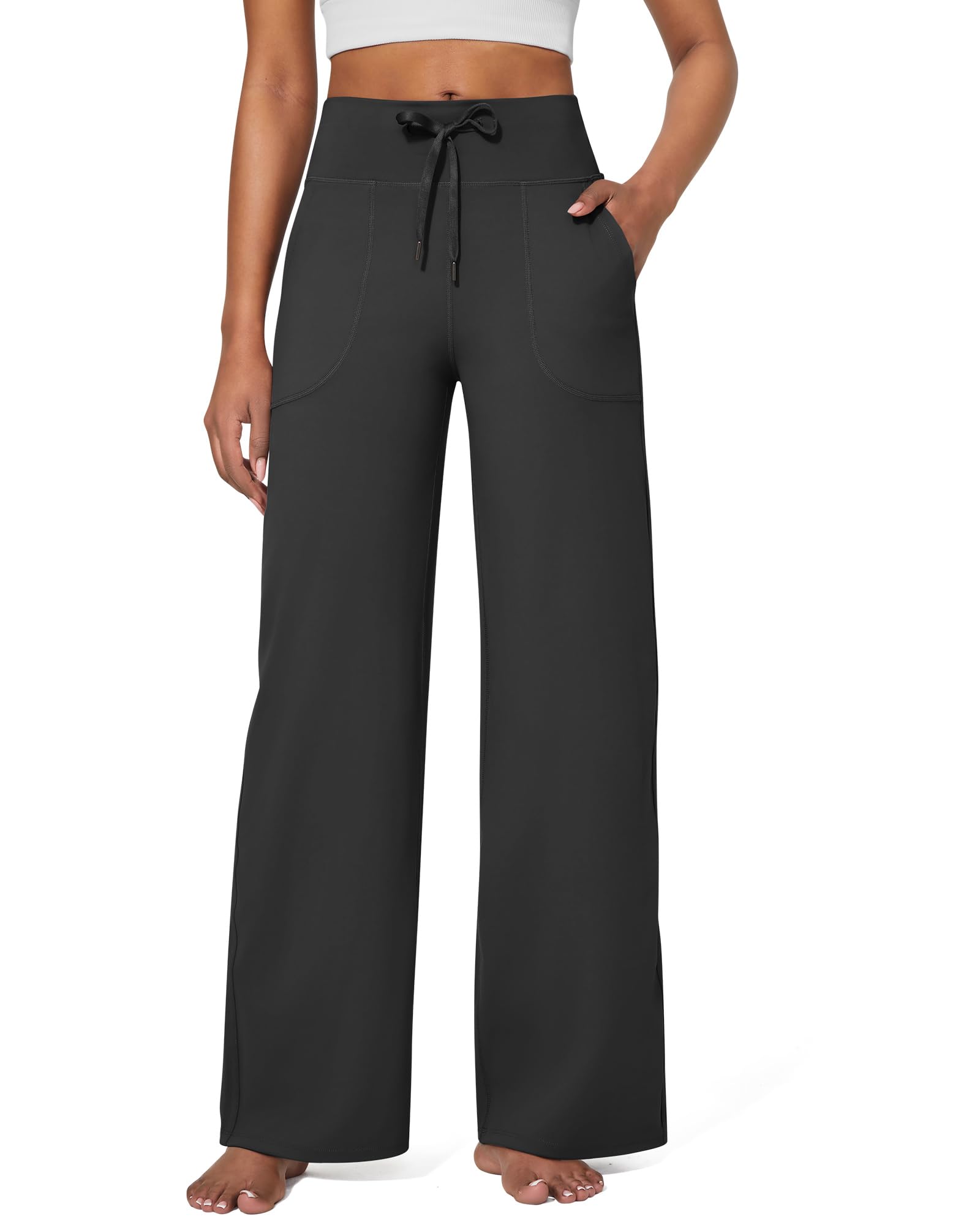 G4Free EverGoing Wide Leg Yoga Pants for Women Sweatpants with Pockets