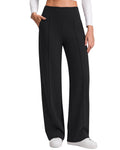 G4Free EverGoing Wide Leg Yoga Pants for Women Front Seam with Pockets