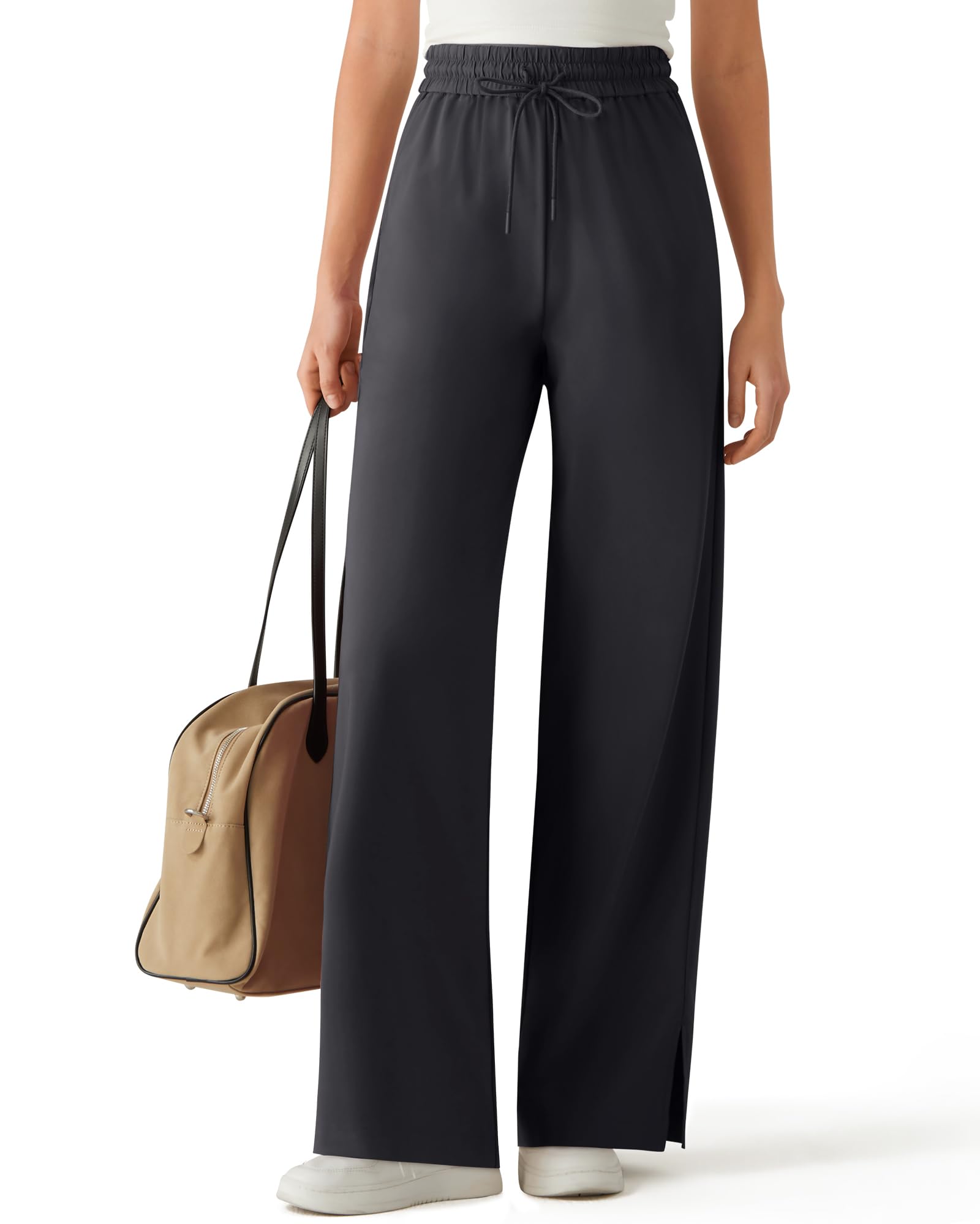 G4Free Chillwhisp Drawstring Wide Leg Pants Women Lightweight Flowy Summer