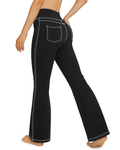 G4Free EverGoing Women's Bootcut Yoga Pants Flare Leggings with 4 Pockets